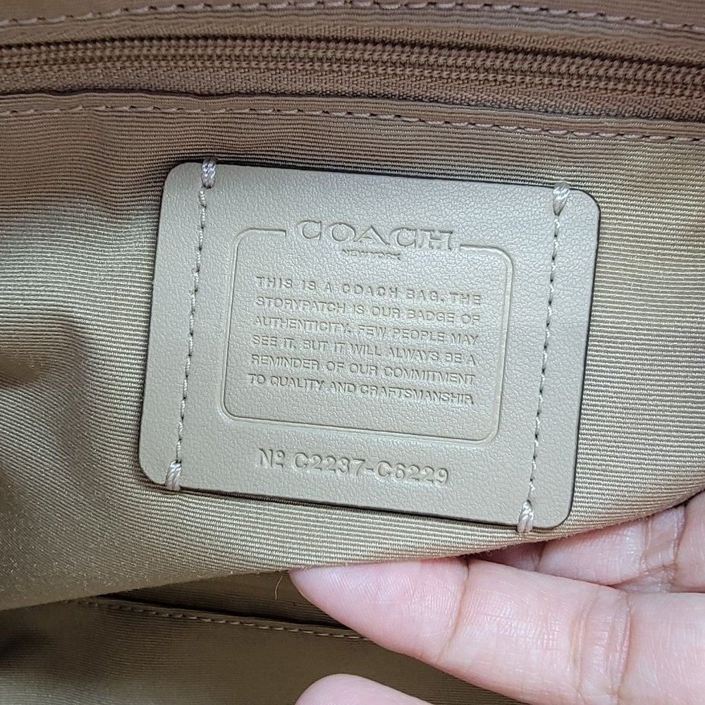 Coach Kacey Satchel C6229 Powder Blue - Picture 7 of 8